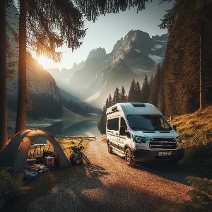 Ford Transit camper van, van life in the mountains (10)